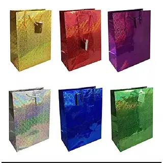 Bolsa Regalo 3d Escarcha Mediana 26x32