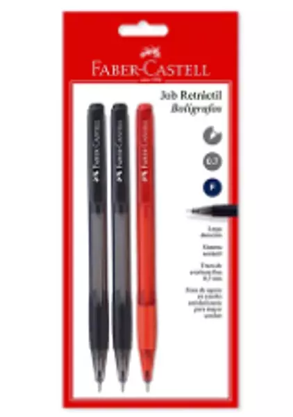 Boligrafo Retractil Job Colores Faber Castell