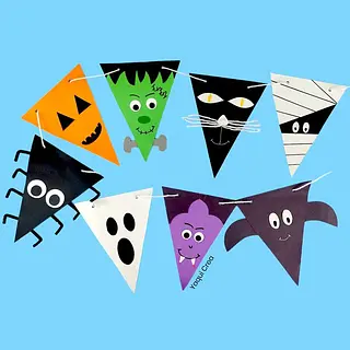 Banderin Halloweem Motivo Stdo