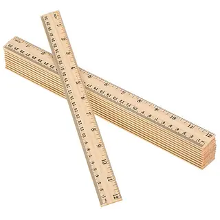 Regla De Madera 30cm