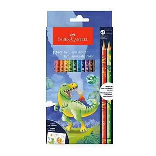 Color Faber X12+2 Dinosaurio 120912+2dino