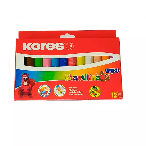 Plastilina Jumbo X12 Kores