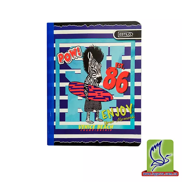 Cuaderno Cosido Cuadriculado 100h Estilo Sticker Niño